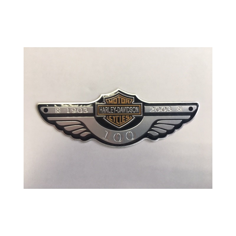 PLACA EMBLEMA HARLEY DAVIDSON 100 ANIVERSARIO