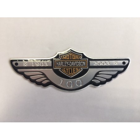 PLACA EMBLEMA HARLEY DAVIDSON 100 ANIVERSARIO