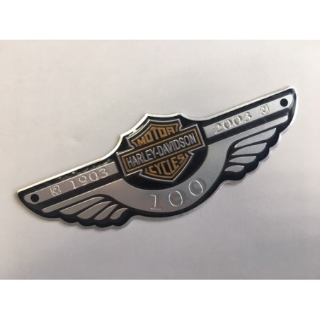 Placa emblema Harley Davidson 100 aniversario