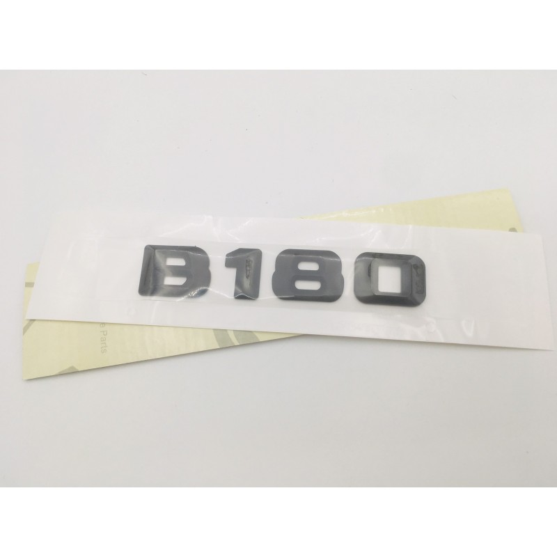 EMBLEMA LETRAS MERCEDES BENZ CLASE B B180 NEGRAS