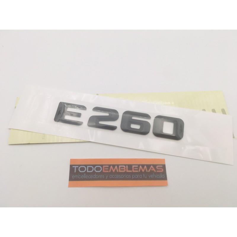 EMBLEMA LETRAS MERCEDES BENZ CLASE E E260 NEGRAS