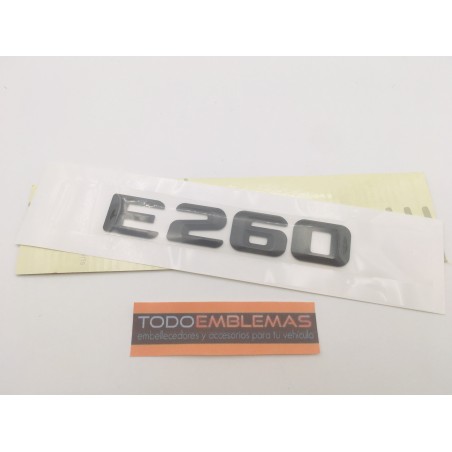 EMBLEMA LETRAS MERCEDES BENZ CLASE E E260 NEGRAS