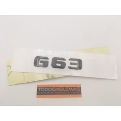 EMBLEMA LETRAS MERCEDES BENZ CLASE G G63 NEGRAS