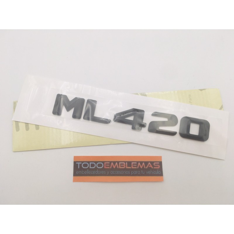 EMBLEMA LETRAS MERCEDES CLASE ML ML420 NEGRAS