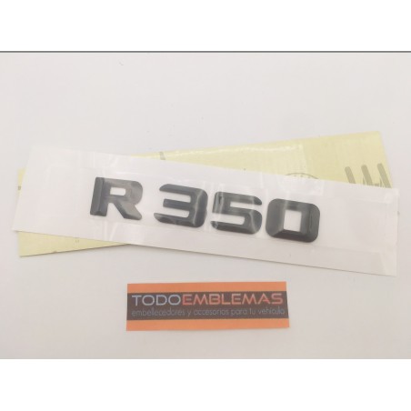 EMBLEMA LETRAS MERCEDES BENZ CLASE R R63 NEGRAS
