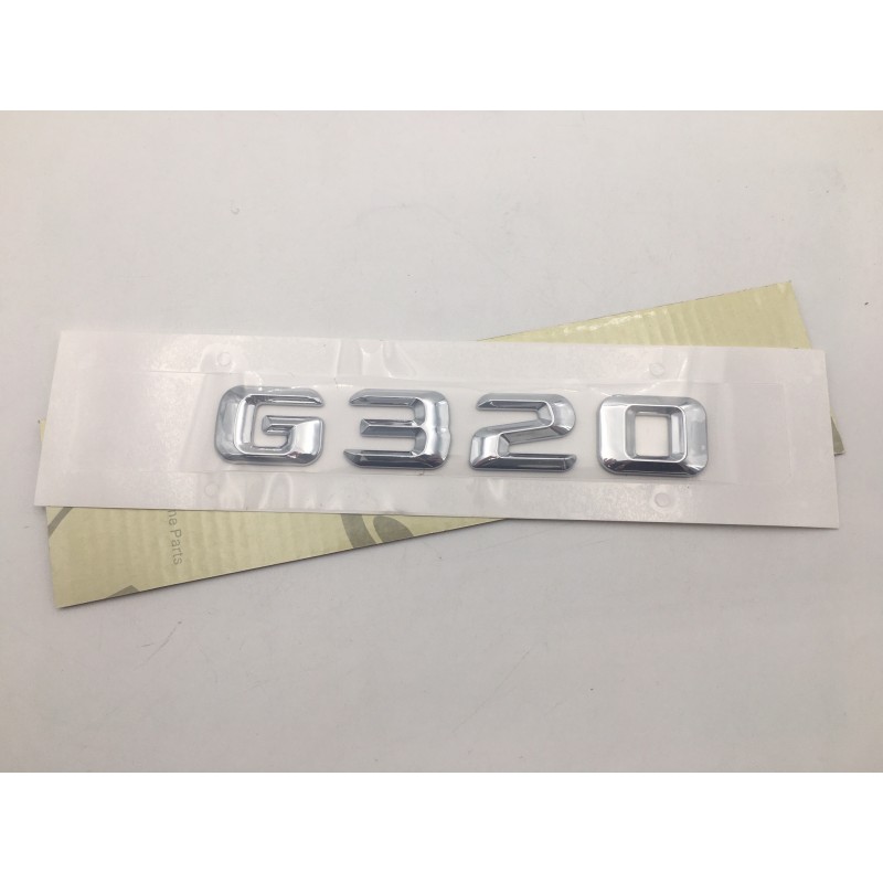 EMBLEMA LETRAS MERCEDES BENZ CLASE G G320 CROMADAS