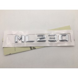 EMBLEMA LETRAS MERCEDES BENZ CLASE ML ML230 CROMADAS