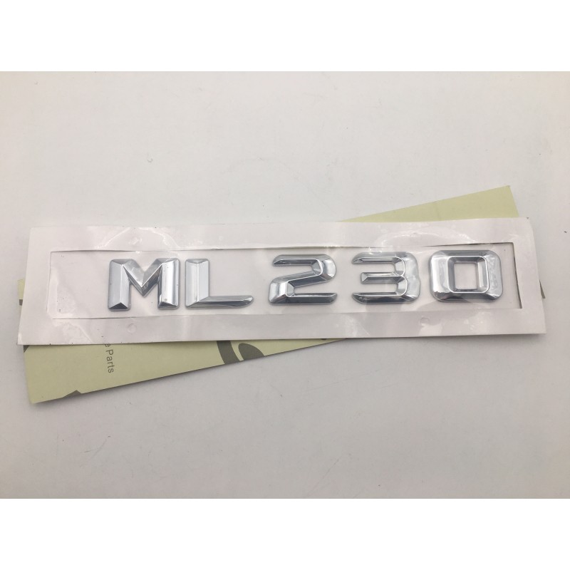 EMBLEMA LETRAS MERCEDES BENZ CLASE ML ML230 CROMADAS