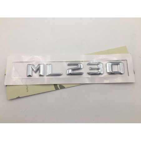 EMBLEMA LETRAS MERCEDES BENZ CLASE ML ML230 CROMADAS