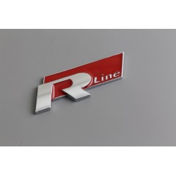 Emblema lateral o trasero vw r-line rojo