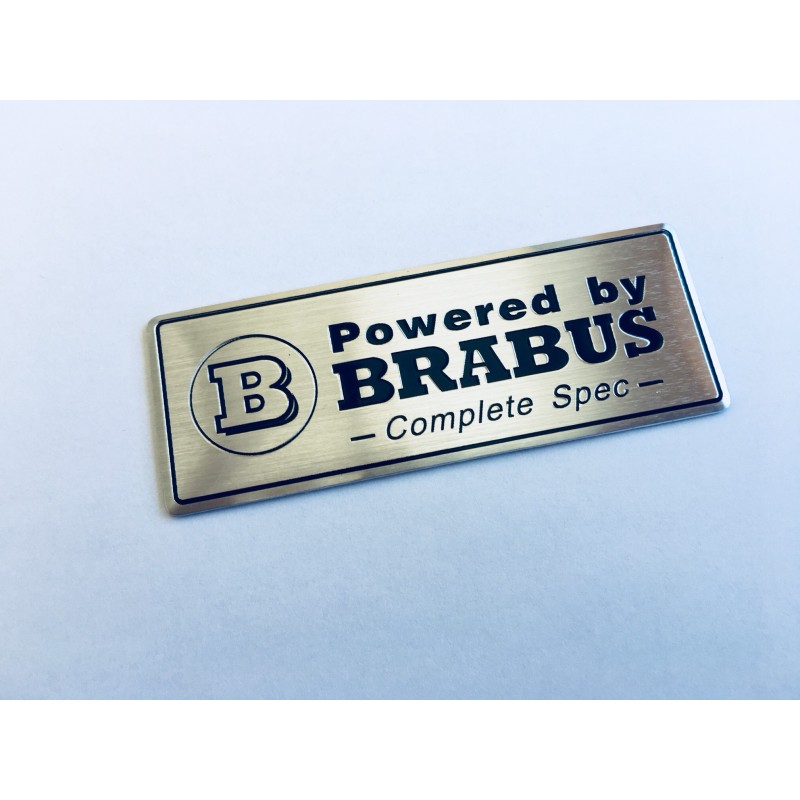 EMBLEMA ALUMINIO MERCEDES-BENZ BRABUS POWERED