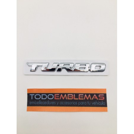 Emblema turbo cromado