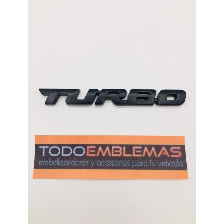 EMBLEMA TURBO NEGRO
