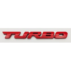 EMBLEMA TURBO ROJO
