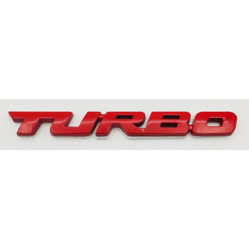 EMBLEMA TURBO ROJO