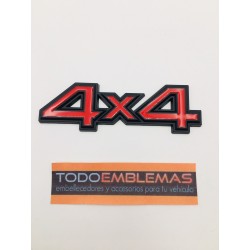 EMBLEMAS ROJO y NEGRO 4x4