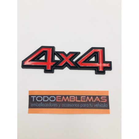 EMBLEMAS ROJO y NEGRO 4x4