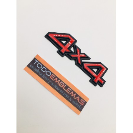 EMBLEMAS ROJO y NEGRO 4x4