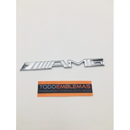 EMBLEMAS MERCEDES-BENZ AMG CROMADO MEDIANO