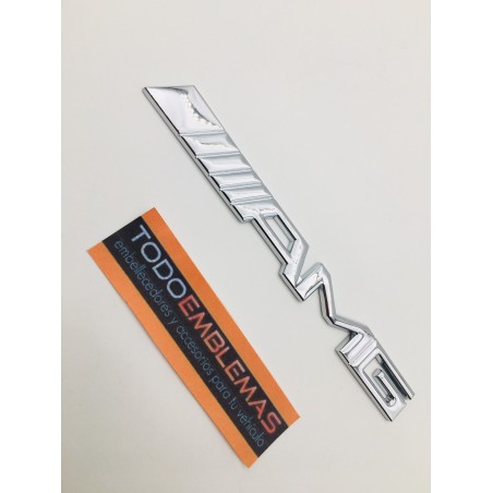 EMBLEMAS MERCEDES-BENZ AMG CROMADO MEDIANO