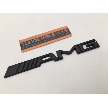 Emblema Mercedes-Benz AMG negro mediano