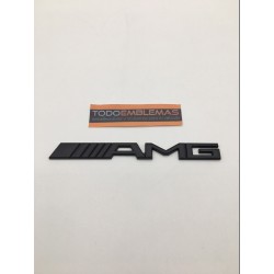 Emblema Mercedes-Benz AMG negro mediano