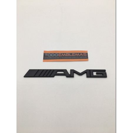 EMBLEMA MERCEDES-BENZ AMG NEGRO MEDIANO