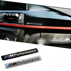 Emblema BMW Performance aluminio color negro