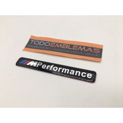 Emblema BMW Performance aluminio color negro