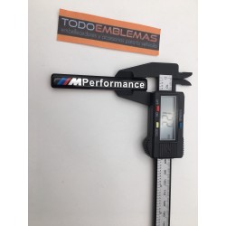 EMBLEMA BMW PERFORMANCE ALUMINIO COLOR NEGRO