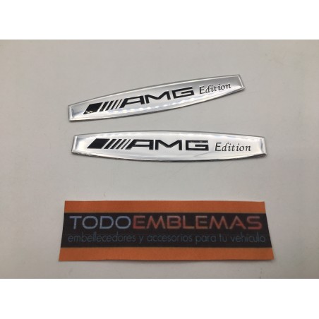 EMBLEMAS MERCEDES-BENZ AMG EDITION EN ABS 100x18mm