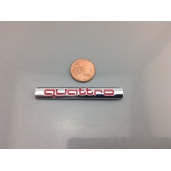 EMBLEMA LATERAL O TRASERO AUDI QUATTRO ROJO