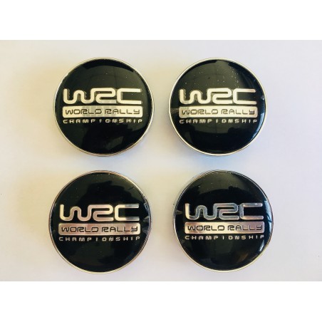 Chapas de centro de rueda WRC negro 56mm