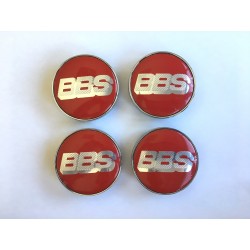 Chapas de centro de rueda BBS rojo 56mm