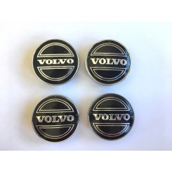 CHAPAS DE CENTRO DE RUEDA VOLVO NEGRO 56MM