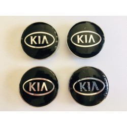 Chapas de centro de rueda Kia negro 56mm