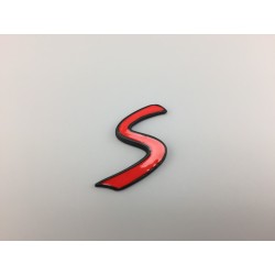 EMBLEMA TRASERO S MINI COOPER ROJO y NEGRO