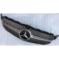 PARRILLA MERCEDES DIAMANTE CROMADA Clase C W205