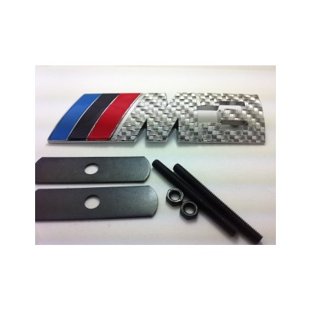 EMBLEMA PARRILLA BMW M3 Carbono Plata EMBLEMA PARRILLA BMW M3 Carbono Plata