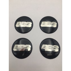 Chapas de centro de rueda bbs negro 70mm