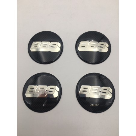 Chapas de centro de rueda bbs negro 70mm
