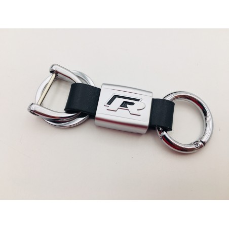 Llavero de cuero con logo vw r-line 2 Perfecto para regalo!