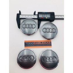Centro de rueda Audi gris 60mm