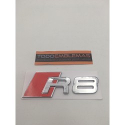 Emblema trasero letras r8 audi