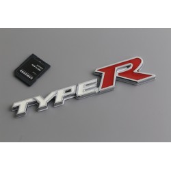 EMBLEMA TRASERO HONDA TYPE R BLANCO Y ROJO