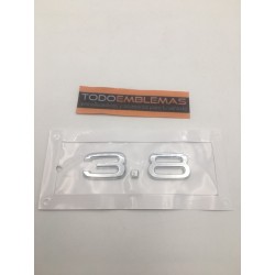 EMBLEMA LATERAL o TRASERO AUDI 3.8 AUDI