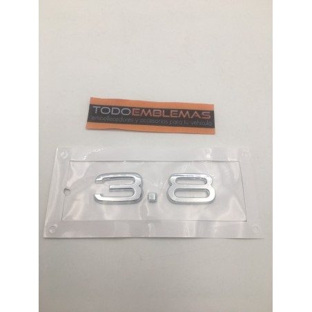 EMBLEMA LATERAL o TRASERO AUDI 3.8 AUDI