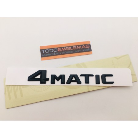 EMBLEMA TRASERO LETRAS NEGRAS 4MATIC MERCEDES