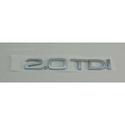 EMBLEMA TRASERO AUDI 2.0 TDI CROMADO