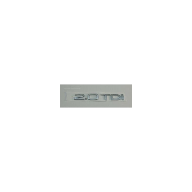 EMBLEMA TRASERO AUDI 2.0 TDI CROMADO